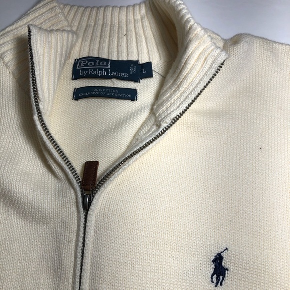 Ralph Lauren Polo men’s sweater off white color - Picture 6 of 6